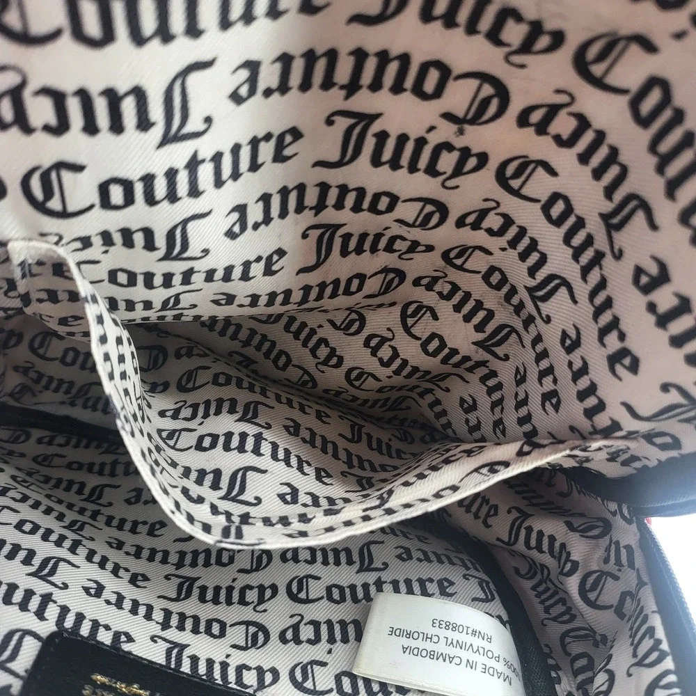 Juicy Couture Red Backpack Ours Zips Say It All‎ Back Pack Travel Bag Purse